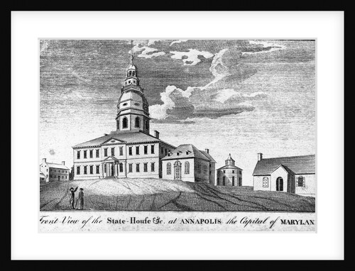 Plans for the Maryland State House by Anonymous