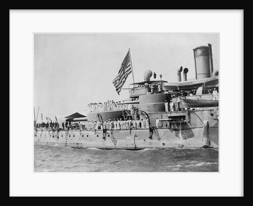 USS Massachusetts Warship by Anonymous