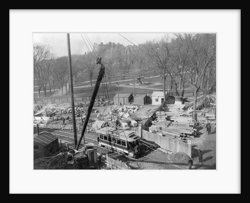 Construction on Boston Common by Anonymous