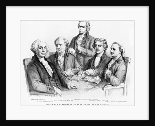 Washington and His Cabinet by Currier & Ives