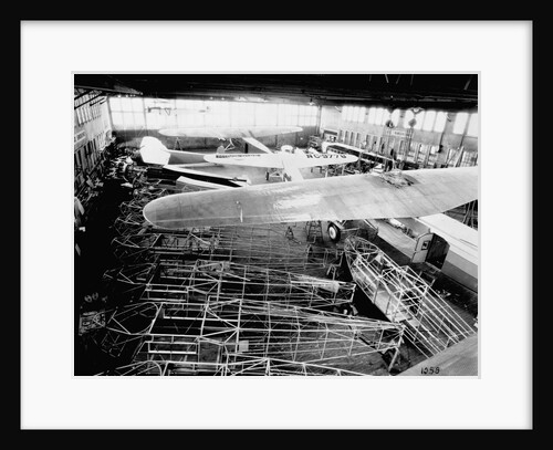 Interior of Main Hangar at Fokker Aircraft Corporation by Anonymous