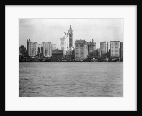 Manhattan Skyline From New Jersey, 1908 by Anonymous