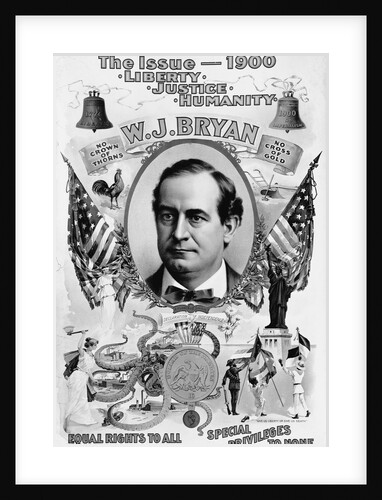 Political Poster for William Jennings Bryan by Anonymous