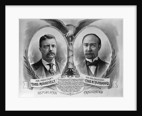 Roosevelt Campaign Poster for 1904 Presidential Election by Anonymous