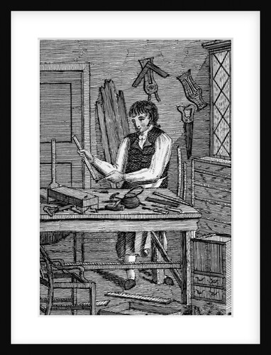 Illustration of a Cabinetmaker From Edward Hazen's Book of Trades by Anonymous