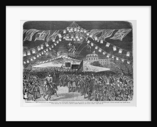 American Engraving Torchlight Parade for the Inauguration of President Rutherford B. Hayes by Anonymous