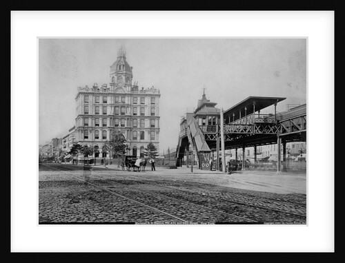 Elevated Train Station in New York by Anonymous
