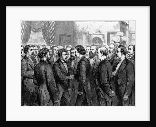 American Engraving Mr. Stanley's Return to America - His Reception at the Lotos Club, New York by Anonymous