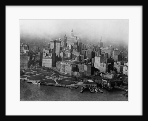 Overview of Battery Park and Lower Manhattan by Anonymous