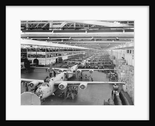 Production Line of B-24 Liberators by Anonymous