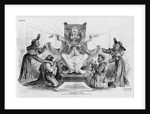 A Business Alliance Illustration From Puck Design by J. Keppler