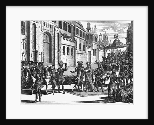 Cortez Meeting Montezuma by Anonymous