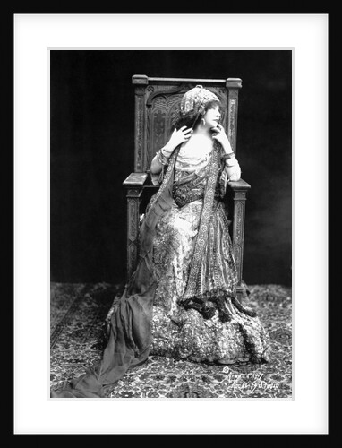 Actress Sarah Bernhardt Seated by Anonymous
