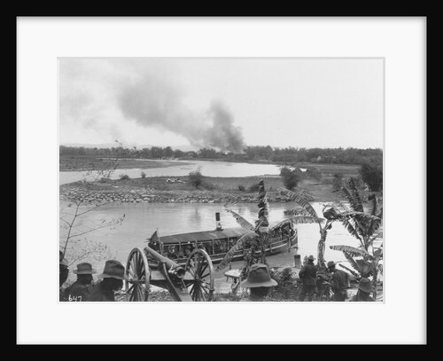 American Soldiers Watching Boat During Philippine Insurrection by Anonymous