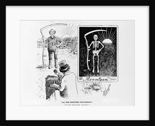 Cartoon of "The New Roentgen Photography" by Anonymous