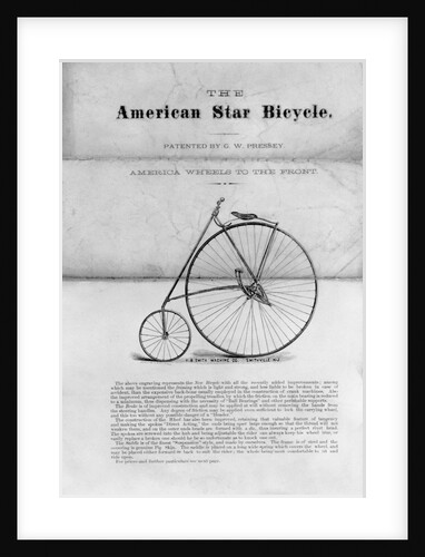 Advertisement for "The American Star Bicycle" by Anonymous