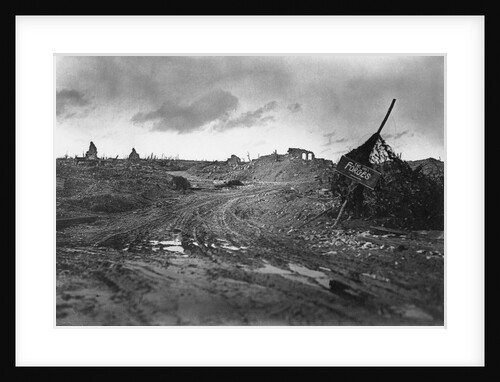 French Town Destroyed by War by Anonymous
