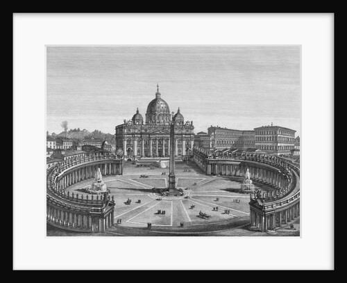 St. Peter's Square and Basilica by Anonymous