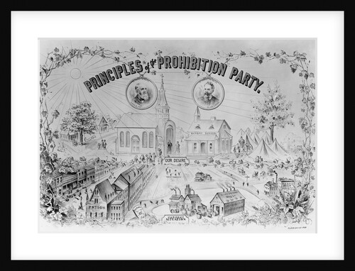 American Lithograph "Principles of the Prohibition Party" by Anonymous