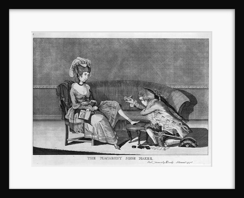The Macarony Shoe Maker Published by M. Darly