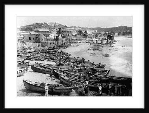 Boats on Shore Along Gold Coast by Anonymous