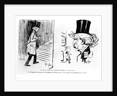 Samuel L. Clemens (two caricatures) by Anonymous