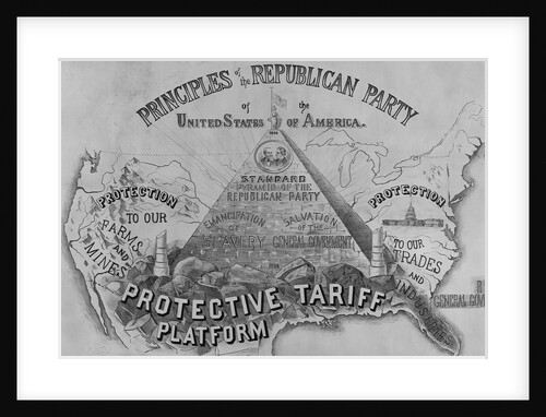 Poster Depicting Republican Party Principles by Anonymous
