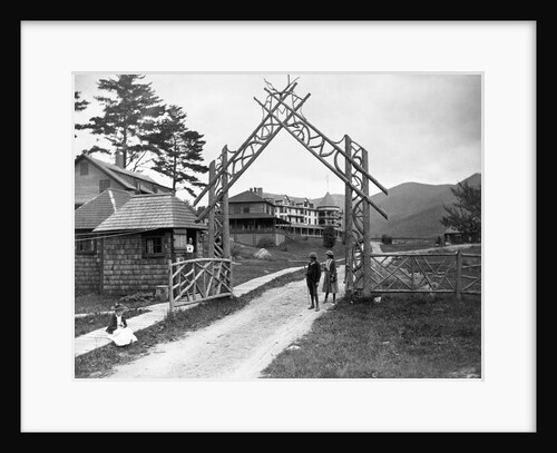 Wooden Gate at Resort by Anonymous