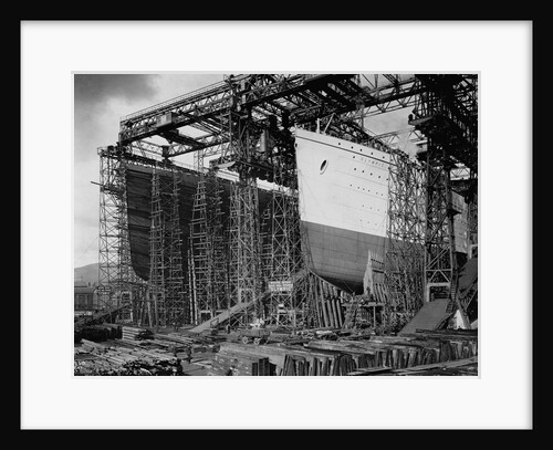 Olympic and Titanic Being Built by Anonymous