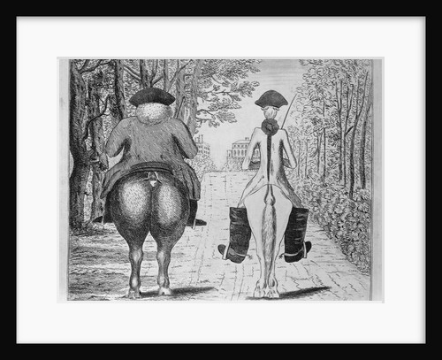 English Broadsides and French Quarters Cartoon by Anonymous