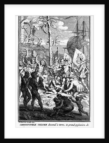 Christophle colomb descend a terre... by Bernard Picart