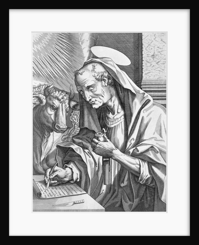 Engraving Saint Luke by Anonymous
