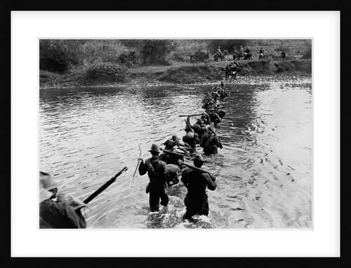 American Soldiers Crossing the Tuliahan River. by Anonymous