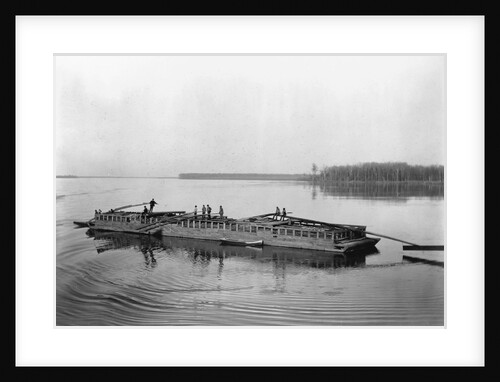 Flatboat on the Mississippi River by Anonymous