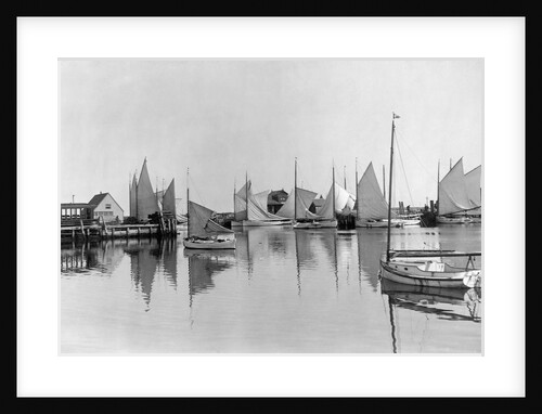 Boats in Nantucket Harbor by Anonymous