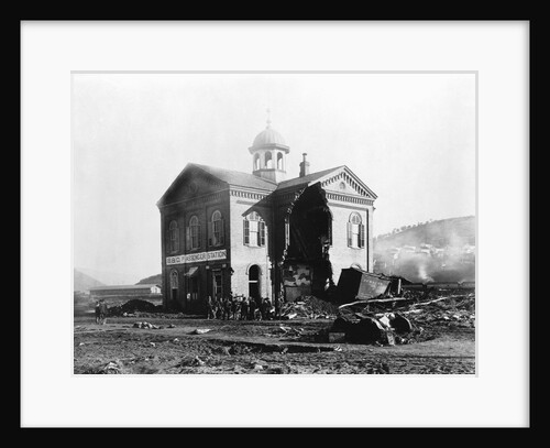 Train Station Damaged in the Johnstown Flood by Anonymous