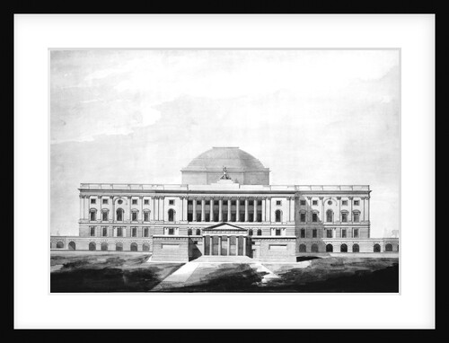 Watercolor Drawing of the U. S. Capitol by Anonymous