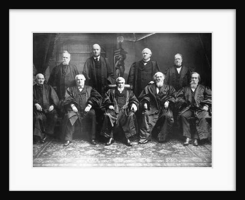 Portrait of the 1888 Supreme Court by Anonymous