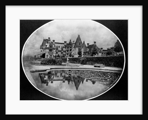 Reflection in Garden Pond of Biltmore House by Anonymous