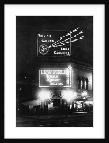 Neon Sign on Theater by Anonymous