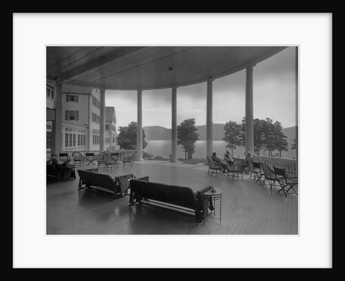 Sagamore Hotel Porch Overlooking Lake George by Anonymous