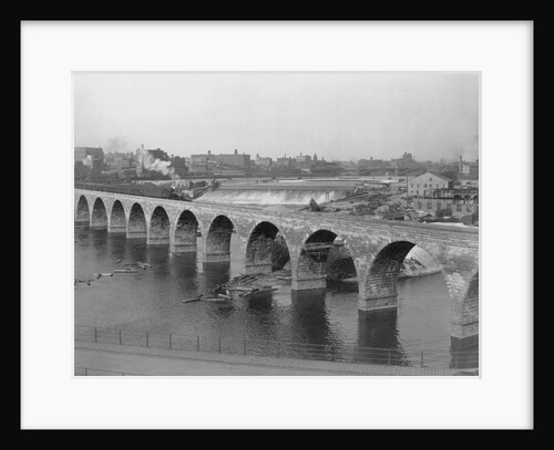 St. Anthony's Falls and Stone Arch Bridge by Anonymous
