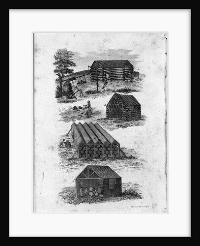 Eighteenth Century Illustration of Curing, Airing, and Storing Tobacco by Anonymous