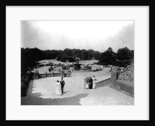 Bethesda Fountain in Central Park by Anonymous
