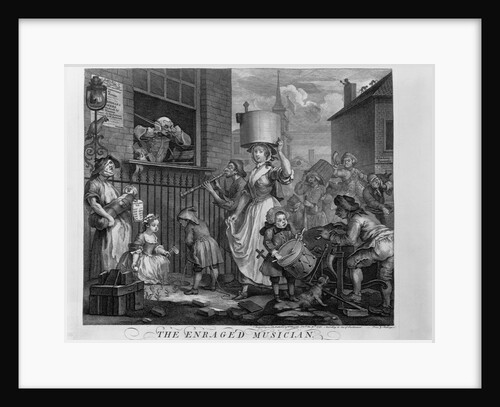 The Enraged Musician by William Hogarth