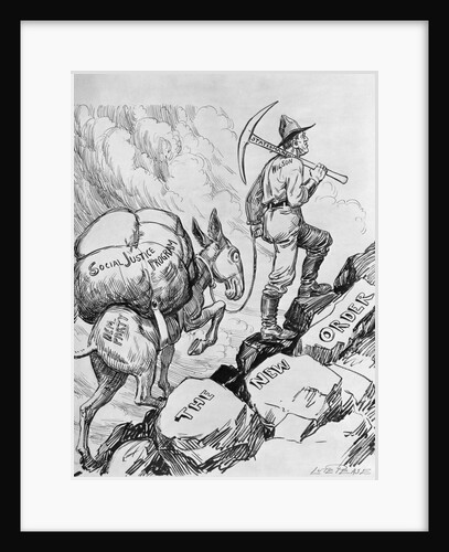 The New Order Political Cartoon by Lute Pease