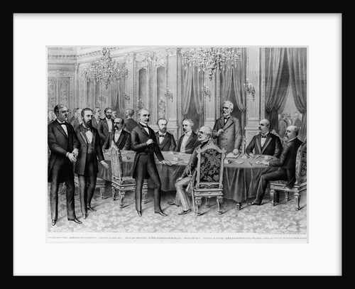 Signing of the Peace Treaty, Spainsh-American War by Kurz & Allison