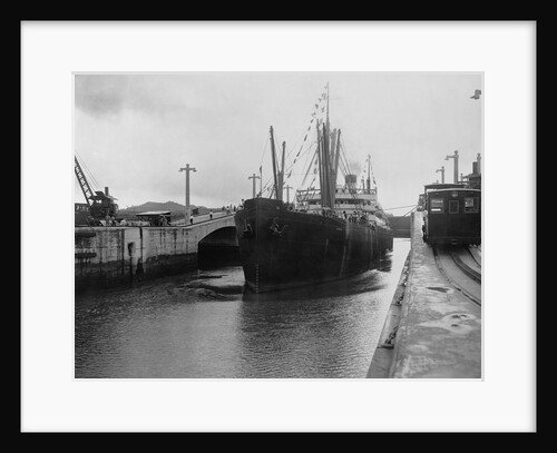 Ship Leaving Miraflores Lower Locks by Anonymous