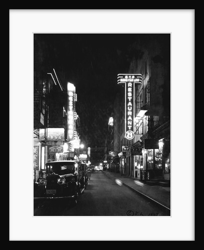 Neon Signs Lining Chinatown Street by Anonymous