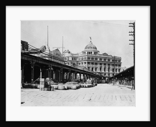 Elevated Railroad by a Produce Exchange by Anonymous
